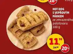 Penny Market HOT DOG S VEPŘOVÝM PÁRKEM, 100 g nabídka