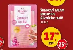 Penny Market ŠUNKOVÝ SALÁM EXCLUSIVE ŘEZNÍKŮV TALÍŘ, 100 g nabídka