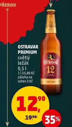 Penny Market OSTRAVAR PREMIUM světlý ležák, 0,5 l nabídka