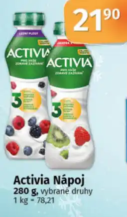 COOP TIP Activia Nápoj nabídka