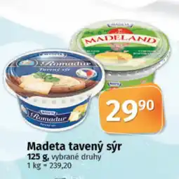 COOP TIP Madeta tavený sýr nabídka