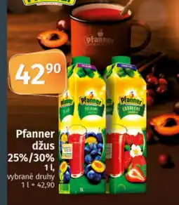 COOP TIP Pfanner džus 25%/30% nabídka