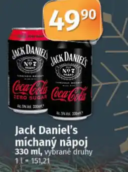 COOP TIP Jack Daniel's míchaný nápoj nabídka