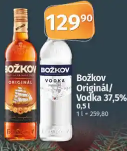 COOP TIP Božkov Originál/ Vodka 37,5% nabídka