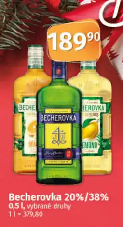 COOP TIP Becherovka 20%/38% nabídka