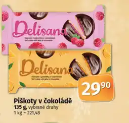 COOP TIP Piškoty v čokoládě nabídka