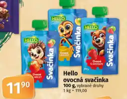 COOP TIP HELLO ovocná svačinka nabídka