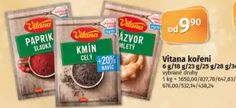 COOP TIP Vitana koření nabídka