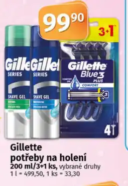 COOP TIP Gillette potřeby na holení nabídka