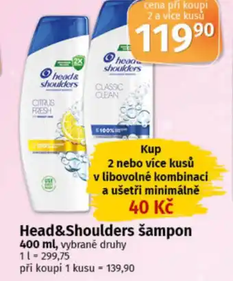 COOP TIP Head&Shoulders šampon nabídka