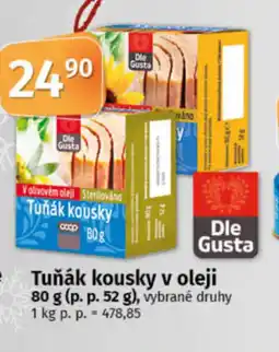 COOP TIP Tuňák kousky v oleji nabídka