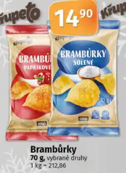 COOP TIP Krupeto Brambůrky nabídka