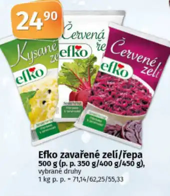 COOP TIP Efko zavařené zelí/řepa nabídka
