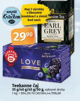 COOP TIP Teekanne čaj nabídka