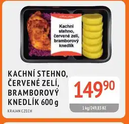 Coop hb Kachní stehno, červené zelí, bramborový knedlík nabídka
