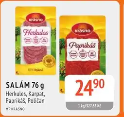 Coop hb MP KRÁSNO Salám nabídka