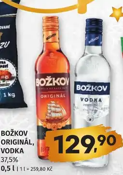 Coop hb Božkov originál, vodka nabídka