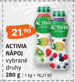 Coop hb Activia nápoj nabídka