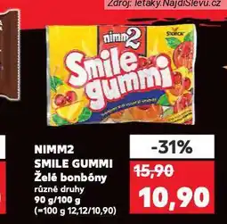 Kaufland Nimm2 smile gummi nabídka