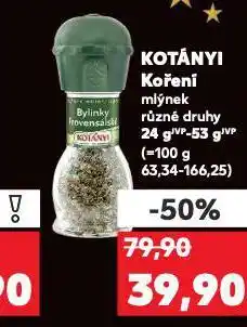 Kaufland Kotányi koření nabídka