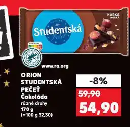 Kaufland Orion studentská pečeť nabídka