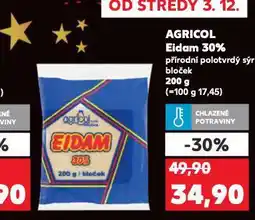 Kaufland Agricol eidam 30% nabídka