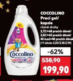 Kaufland Coccolino prací gel nabídka
