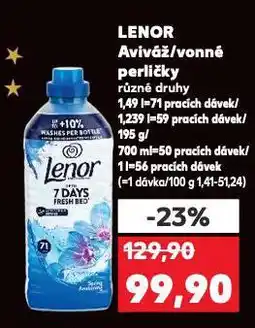 Kaufland Lenor vonné perličky nabídka