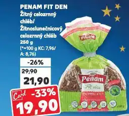 Kaufland Penam fit den žitný celozrnný chléb nabídka