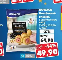 Kaufland Nowaco bramborový knedlík s uzeným masem nabídka