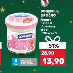 Kaufland Bohemilk opočno jogurt nabídka