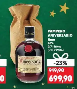 Kaufland Pampero aniversario nabídka