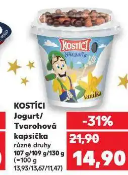 Kaufland Kostíci jogurt nabídka
