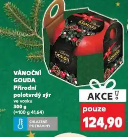 Kaufland Vánoční gouda přírodní sýr nabídka