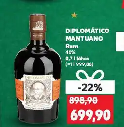 Kaufland Diplomático mantuano rum nabídka