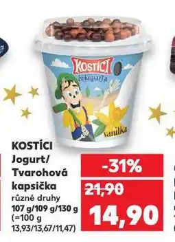 Kaufland Kostíci tvarohová kapsička nabídka