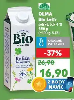 Kaufland Olma bio kefír nabídka