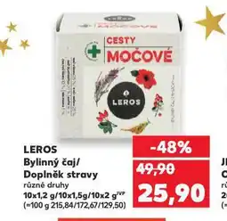Kaufland Leros bylinný čaj nabídka