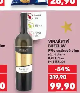 Kaufland Vinařství břeclav nabídka