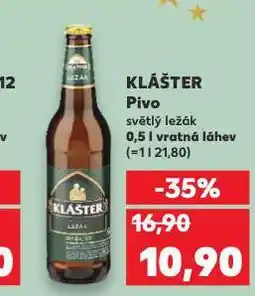 Kaufland Pivo klášter nabídka