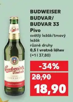 Kaufland Pivo budweiser budvar nabídka