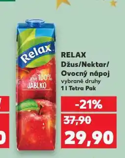 Kaufland Relax džus, nektar a nápoj nabídka