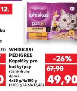 Kaufland Whiskas kapsičky pro kočky nabídka