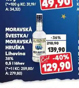 Kaufland Moravská hruška nabídka