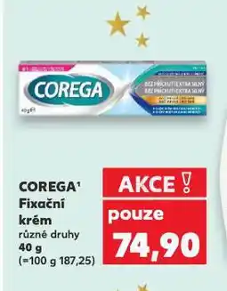 Kaufland Corega fixační krém nabídka