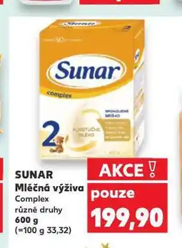 Kaufland Sunar mléčná výživa nabídka