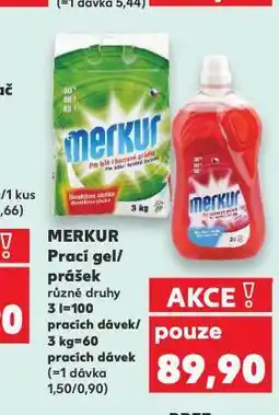 Kaufland Merkur prací gel nabídka