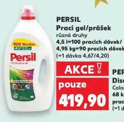 Kaufland Persil prací gel nabídka