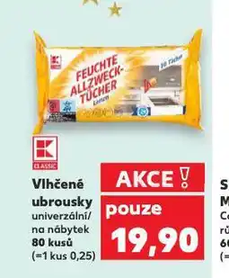 Kaufland Vlhčené ubrousky nabídka