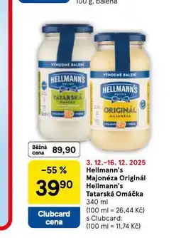 Tesco Hellmann´s tatarská omáčka, majonéza nabídka